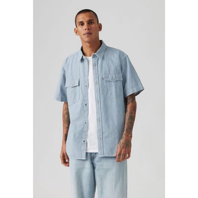 Levi's Short Sleeve Relaxed Western Shirt Blue Taglia: S | Camicie Casual Outlet | Uomo | Blu