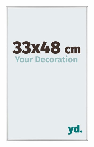Your Decoration - Puzzellijst 33x48 cm - Zilver Hoogglans - Puzzellijst 500-1000 stukjes - Aluminium Fotolijst - Kent