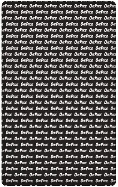 One Piece hoeslaken 90 x 200 cm zwart/wit