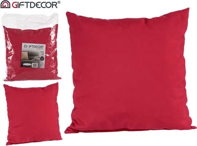 Giftdecor - voordeel set 2 sierkussens met vulling - 40*40cm - fuchsia