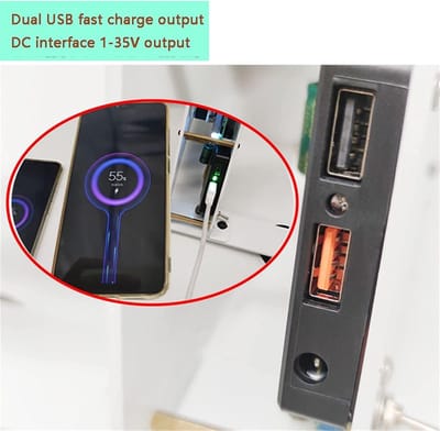 Pedaal Stroomgenerator - Hand Kracht Stroom - Fitness Productiviteit - Dubbele USB Snelladen - 100W Model - Zwart