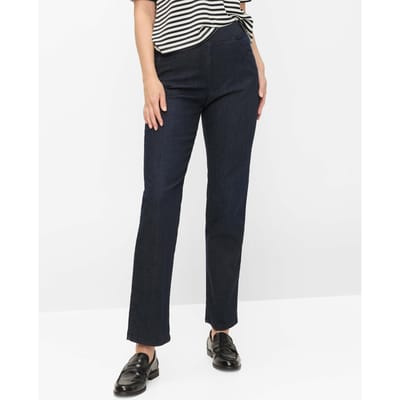 Raphaela by Brax Dames Jeans  Style CARINA FUN DARK BLUE SLIGHTLY USED, denim donkerblauw, maat 36
