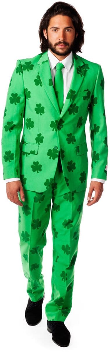 OppoSuits Patrick - Mannen Kostuum - Groen - Feest - Maat 48