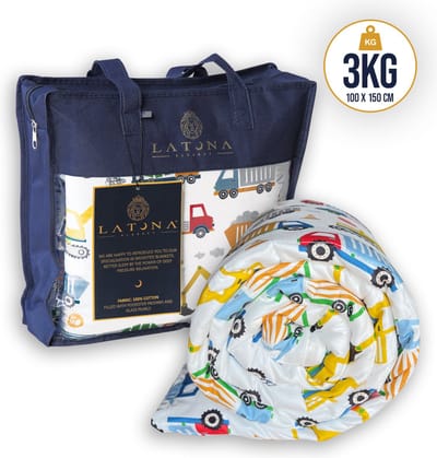 Latona Blanket® Verzwaringsdeken kind 100 x 150cm - 3kg - Bouw - Katoen - Katoen - 3kg - Weighted blanket