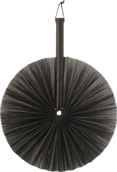 J-Line wanddecoratie Waaier rond - bamboe - zwart
