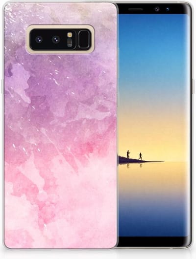 Hoesje maken Samsung Galaxy Note 8 Pink Purple Paint