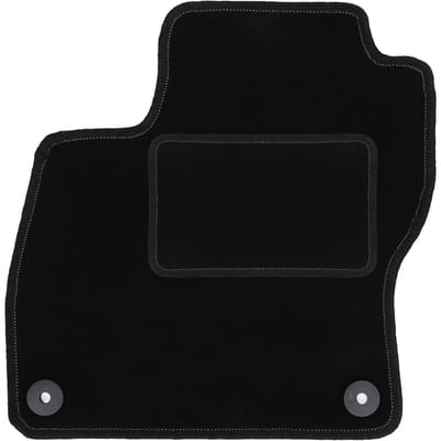Zwarte bestuurdersmat voor: Ford Focus MK3 hatchback, sedan, stationwagen (2010-2018)