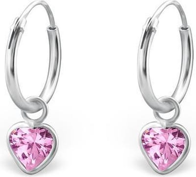 Montebello Oorbellen Adel Pink - 925 Zilver E-Coating - Hart - ∅10mm