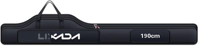Hengeltas – 190 cm – Opvouwbare Vistas met 2 Compartimenten – Met Schouderriem – Voor Hengels en Visaccessoires