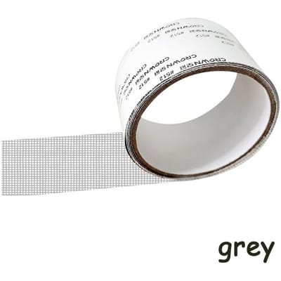 Moustiquaire, Filet Anti-Moustiques, Maille de Réparation de Trous, Ruban de Réparation Auto-Adhésif, Dispositif de Subvention pour Portes et Fenêtres Anti-Moustiques 1PCS gris