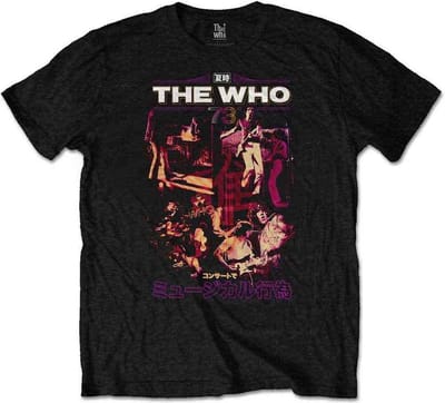 The Who - Japan '73 Heren T-shirt - S - Zwart