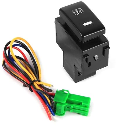 Dailygoody - Nebelscheinwerfer-Schalter - Tagfahrlicht - 12 V - Hoogwaardige Schakelaar - Betrouwbare prestaties - Veiligheid - Geschikt voor auto’s -