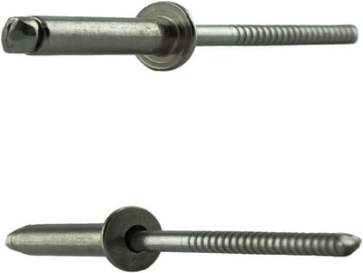 Blindklinknagels platte kop - Popnagels roestvrij staal - Metaal verbinden - Roestvrij staal A2 - 5 x 18 mm - Zilverkleurig