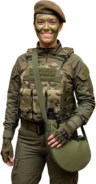 Gerimport Carnaval verkleed Survival veldfles - leger groen - soldaat - verkleed accessoire