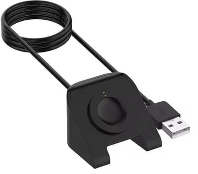 DrPhone magnetische oplaadstandaard – compatibel met Fossil Gen 6 / Gen 6 Wellness / Gen 5 / Gen 5E smartwatch – USB laadkabel