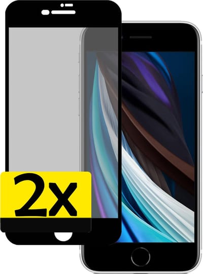 Screenprotector - Geschikt voor Apple iPhone 7 - 2 Stuks - Privacy Filter - Beschermglas - Gehard Glas - Tempered Glass - Screen Protector