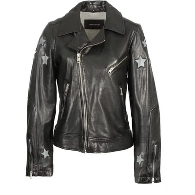Leren jas voor vrouwen Oakwood ED Gold Stars