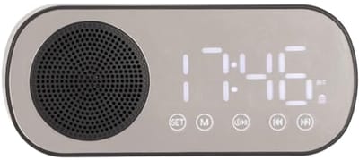 Radiowekker - Draagbaar - Dubbele wekkerinstelling - Bluetooth-muziekluidspreker - Voor Thuisgebruik