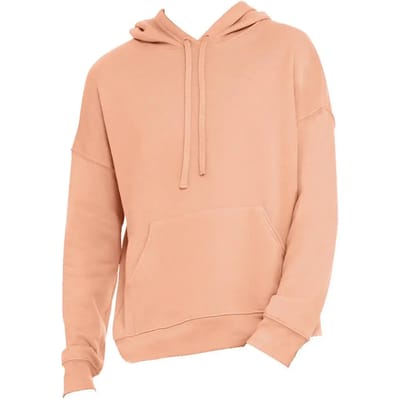 Bella+Canvas Unisex Sponge Fleece Pullover DTM Hoodie CV3729 - Peach - XS