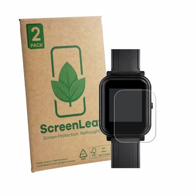 2 Stuks Screenprotector voor Bangle.js 2 - Hoogwaardige Beschermfolie transparant