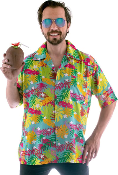 Aloha shirt Demi met palm print