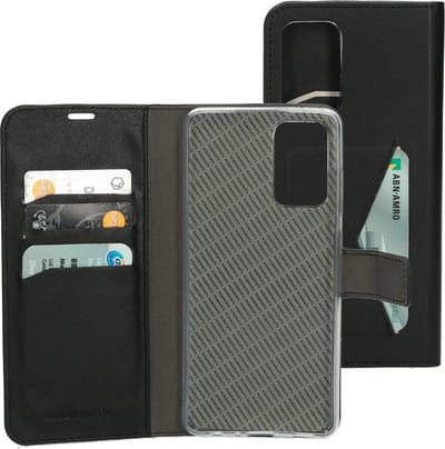 Mobiparts hoesje geschikt voor Samsung Galaxy A72/A72 5G - Wallet/Boekhoesje - Eco Leer - Magneet Sluiting - Opberg vakken - Zwart