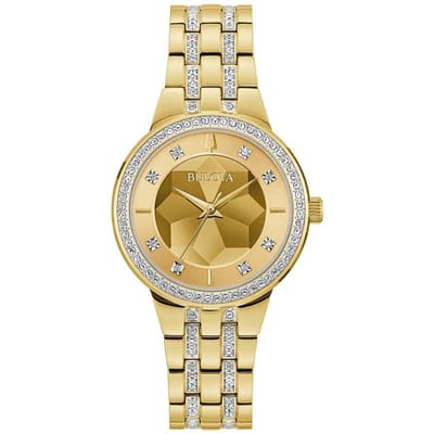Bulova Phantom 97L176 Horloge - Staal - Goudkleurig - Ø 32 mm