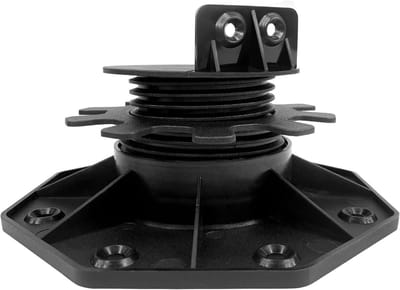 NAIZY WPC Deck Landing Foot Beam Plate Hoogte Verstelbaar Hout voor Patio Platen Keramische Steen Betontegels (30-60mm, 10 Stuks)