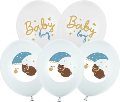 PartyDeco - Baby boy ballonnen - 50 stuks