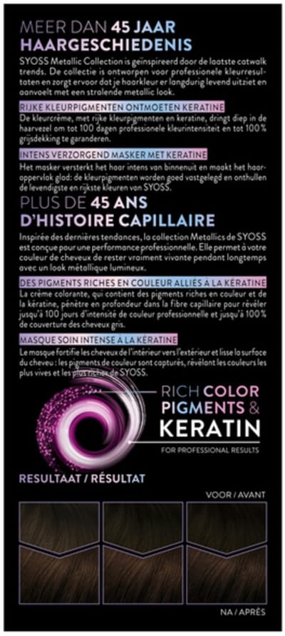 SYOSS Permanent Coloration 3-89 - Haarverf - Permanente Haarkleuring - Bronze Coffee – Grijsdekking – Vermindert Haarbreuk - 1 Stuk