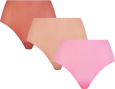 Chantelle - Pulpies - Hogetailleslip - onzichtbaar - 3-pack - BLUSH, AMBER, MARSHMALLOW