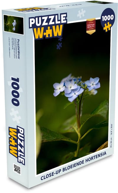Puzzel Close-up bloeiende hortensia - Legpuzzel - Puzzel 1000 stukjes volwassenen