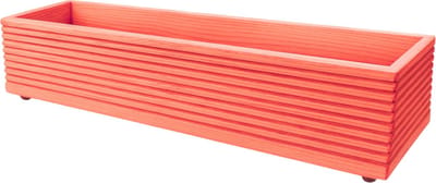 Handgemaakte houten Plantenbak – Voor Balkon, Terras of Tuin – Hout – Rood – 70x17x17 cm – Bloembak – Duurzaam, Weerbestendig & Stijlvol Design