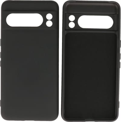 Hoesje Geschikt voor de Google Pixel 8 Pro - Fashion Backcover Hoesje - Colorful Telefoonhoesje - Zwart