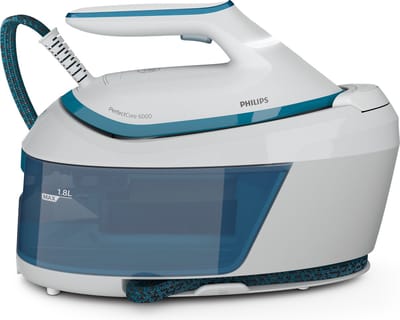 Philips Stoomstrijkijzer met Stoomgenerator PSG6022/20 - Met Station - Hoge Stoomstoot - Verticaal Strijken – Automatische Uitschakeling - Groot Reservoir - Blauw