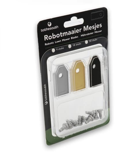 To the South® Universele Robotmaaier Mesjes Staal, Titanium & Black Coated - Probeerset