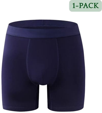 Hipperboo® Bamboe Onderbroeken - Maat XL - 1 Paar - Navy Blue - Boxershorts - Boxers - Zonder opening - Heren Ondergoed