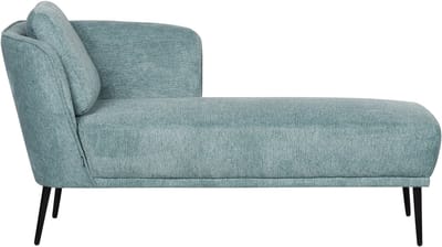 BELIANI ARTHEZE - Chaise longue - Blauw - Linkszijdig - Polyester