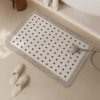 Sneldrogende Absorberende Badkamervloermat Zachte Diatomeeënaarde Antislipmat voor Badkamerdeur Entree Deur Huishouden Toilet Vloermat 40*60CM