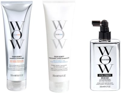 Color Wow Trio Color Security Shampoo + Security Conditioner Fine to Normal Hair 250ml + Extra Strength Dream Coat 200ml | Extra voordelig