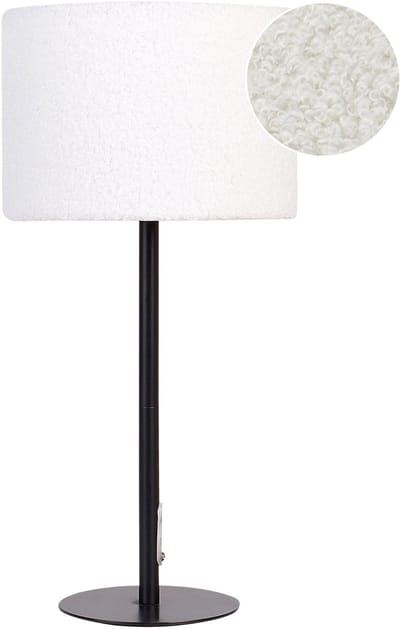 VINAZCO - Tafellamp - Wit - Bouclé