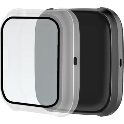 Fitbit Versa 2 Hoesje met Screenprotector gehard glas - Clear