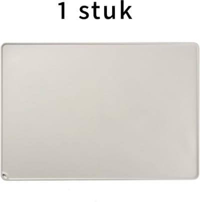 1 stuk siliconen deegmat - 40x60 cm - antislip - voor bakken en kneden - grijs