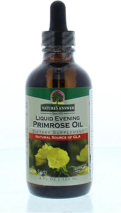 Natures Answer Vloeibaar teunisbloemolie 10% GLA 120 Milliliter