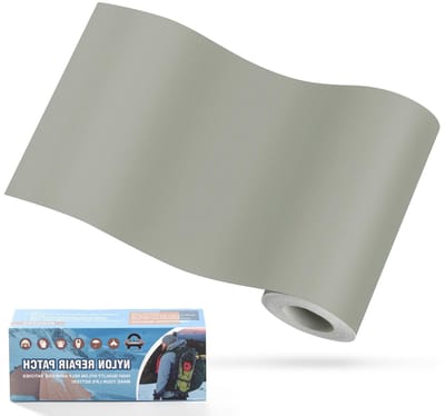 Nylon Zelfklevende Patches voor Waterdichte Reparatie, 10x160cm, Lichtgrijs, Ideaal voor Tent, Donsjack en Slaapzak