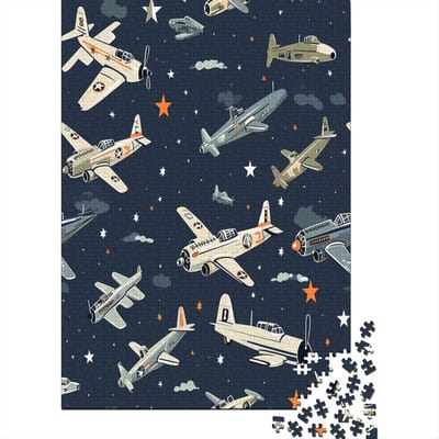 Vliegtuig Puzzel - Volwassen Puzzel - Ontspanning Thuis - 1000 Stukjes - 75 x 50 cm