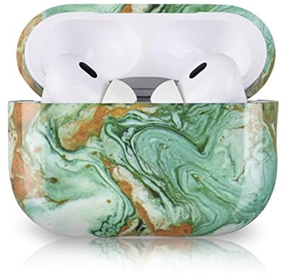 Stijlvolle Marmeren Beschermhoes voor AirPods Pro 2 - Schokbestendig en Perfecte Pasvorm
