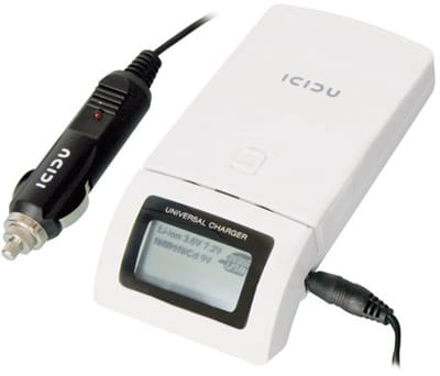 ICIDU Batterijen oplader - Universele batterijlader - Geschikt voor oplaadbare batterij AA - AAA - 9V - Camera accu's - Li-ion - NiMH - NiCD