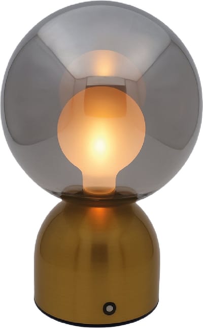 Luxus Europe - Tafellamp Touch Lina Goud - Draadloze LED Tafellamp Binnen - USB-C Oplaadbaar - Touchbediening - Dimbaar - 3 Lichtkleuren
