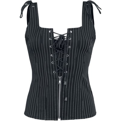 Gothicana by EMP - Gothic Top - Viola - S tot XXL - voor Vrouwen - zwart